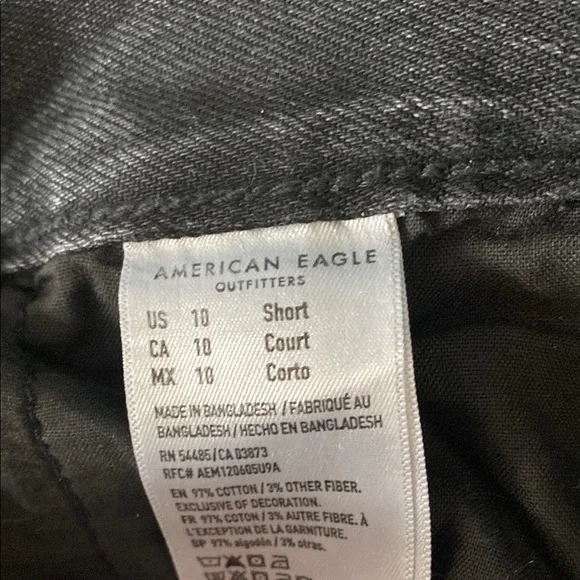 Black Wide-Leg Cargo Jeans - Picture 8 of 9